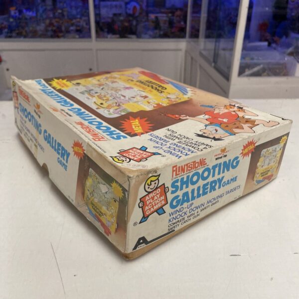 Arco FLINSTONES shooting Gallery game TIN TOYS Vintage Wind Up - immagine 4