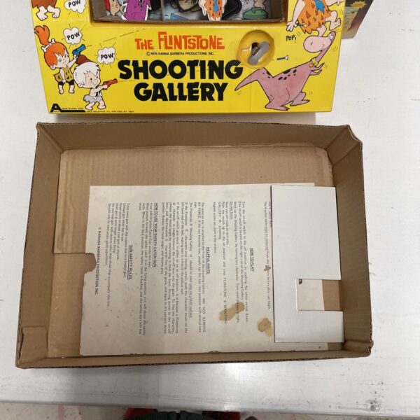 Arco FLINSTONES shooting Gallery game TIN TOYS Vintage Wind Up - immagine 6