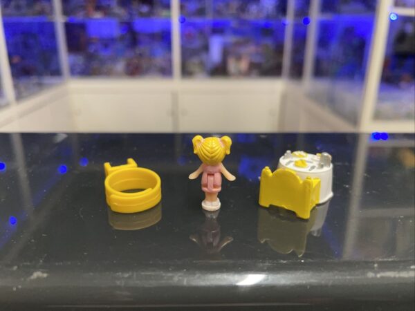 BLUEBIRD  Polly Pocket Vintage Anello Tiny Tina's Dinner Time Ring 1989 completo - immagine 3