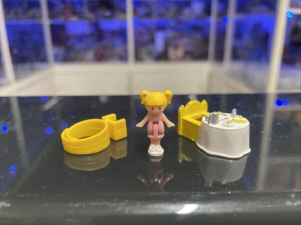 BLUEBIRD  Polly Pocket Vintage Anello Tiny Tina's Dinner Time Ring 1989 completo