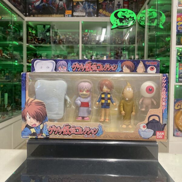 Bandai 1996 Sofubi Vinile Gegege No. Kitaro 5 Figure Set Made in Japan