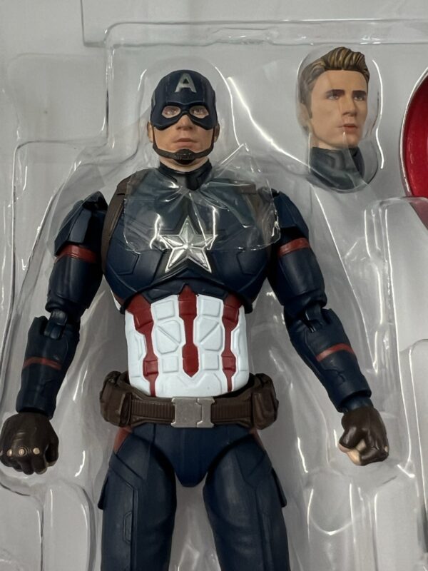 Bandai sh figuarts Marvel Civil Wars - Captain America Vs Iron Man Mk-46 - immagine 12