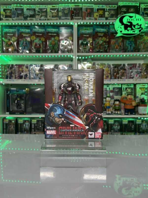Bandai sh figuarts Marvel Civil Wars - Captain America Vs Iron Man Mk-46 - immagine 14