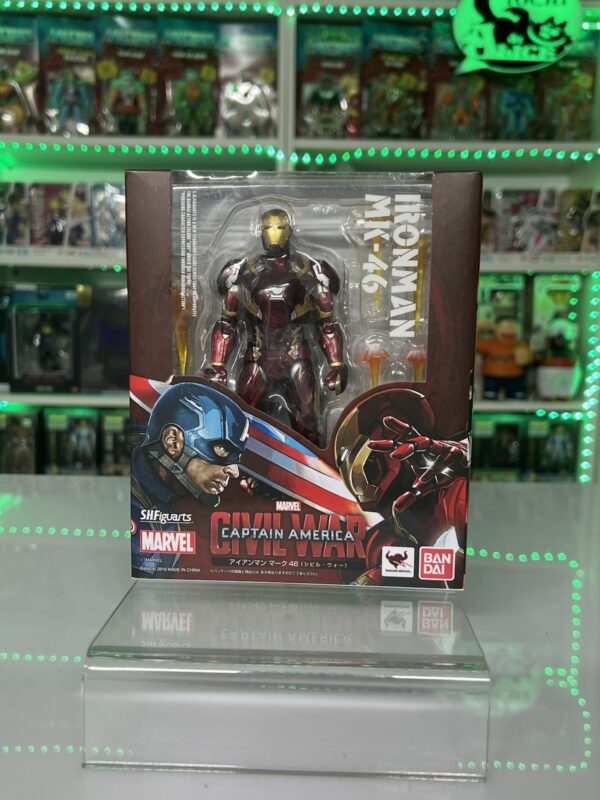 Bandai sh figuarts Marvel Civil Wars - Captain America Vs Iron Man Mk-46 - immagine 15