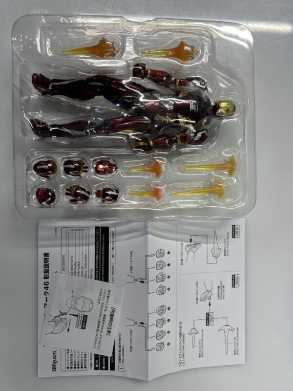 Bandai sh figuarts Marvel Civil Wars - Captain America Vs Iron Man Mk-46 - immagine 20