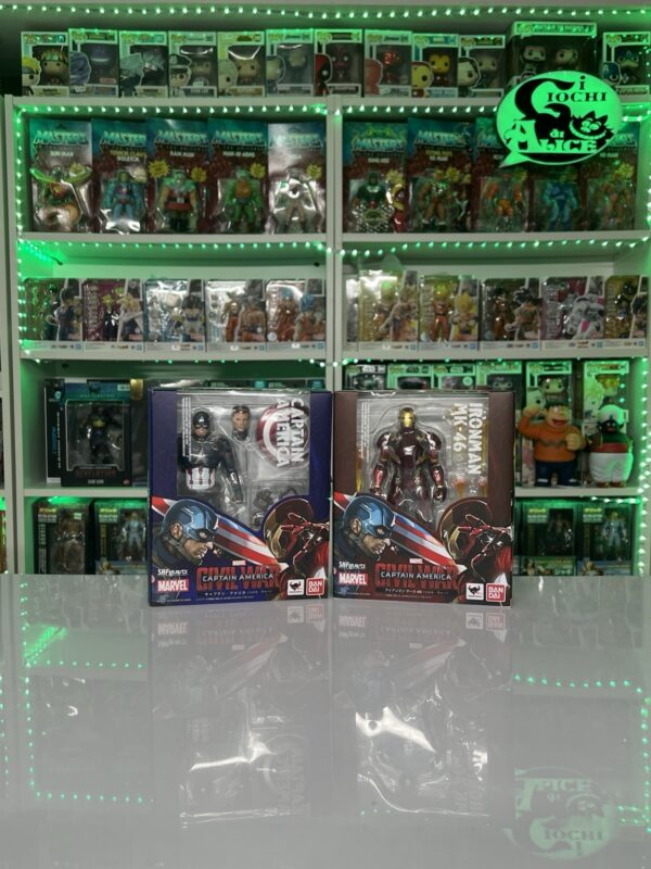 Bandai sh figuarts Marvel Civil Wars - Captain America Vs Iron Man Mk-46