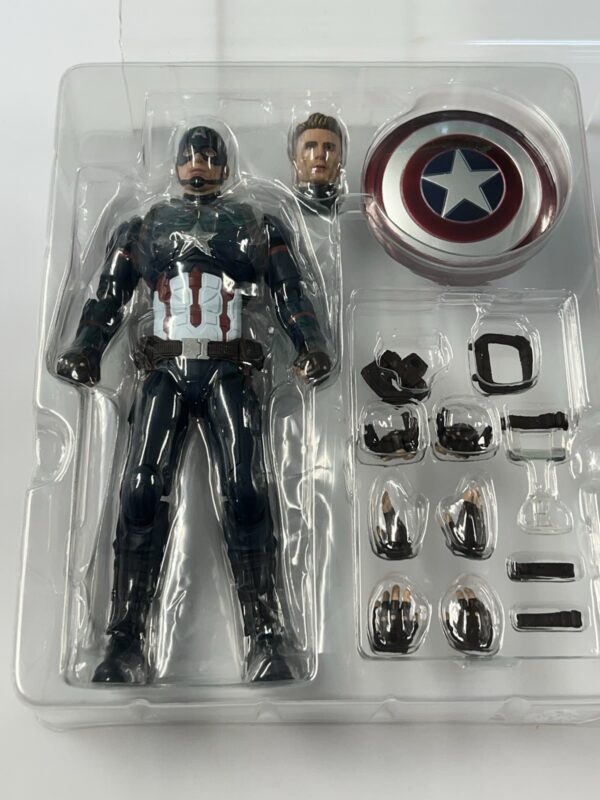 Bandai sh figuarts Marvel Civil Wars - Captain America Vs Iron Man Mk-46 - immagine 10
