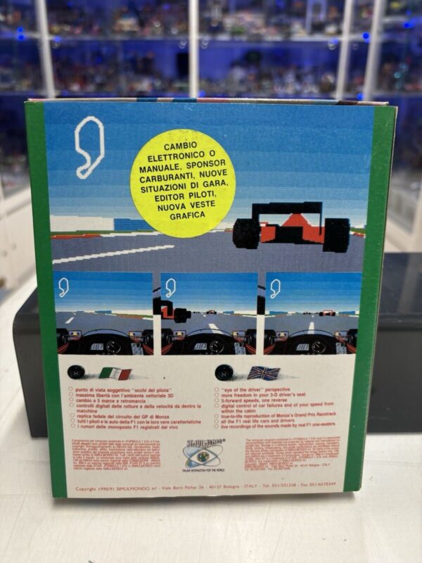 Commodore C64 FORMULA 1 3D Commodore Cassette box Simulmondo - immagine 3