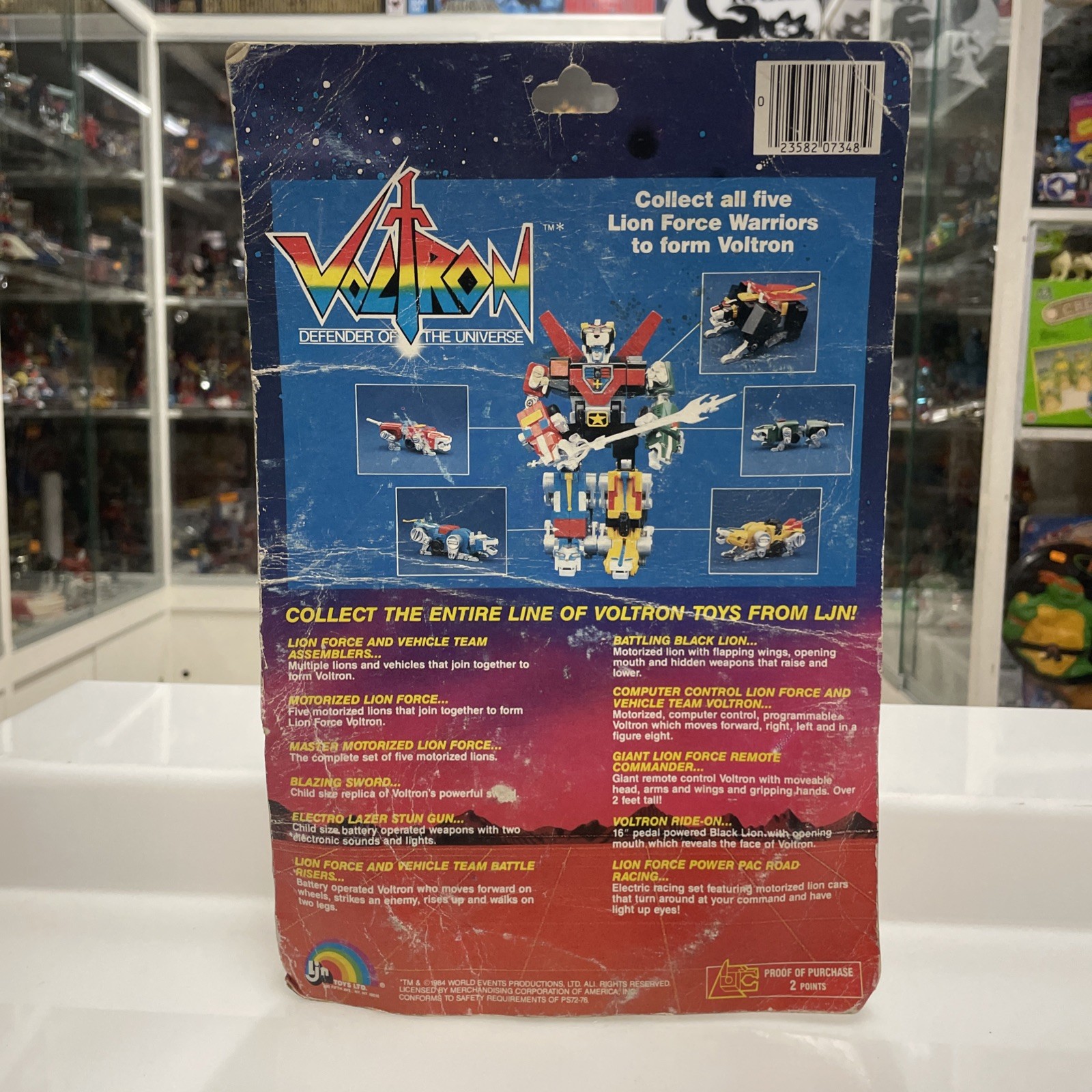 LJN - VOLTRON Motorized Lion Force Black - Medio Trasformabile Vintage  GOLION - immagine 3