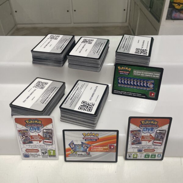 Lotto Carte Pokemon CODICE - TCG On Line - 500 carte Codici