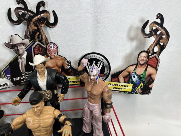 Lotto Wrestlers John Cena Rey Mysterio Con Ring - immagine 7