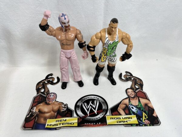 Lotto Wrestlers John Cena Rey Mysterio Con Ring - immagine 9