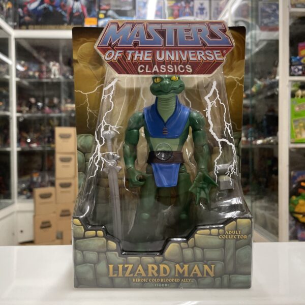 Mattel LIZARD MAN Super 7 MOTUC Masters of the Universe Classic NUOVO - immagine 4