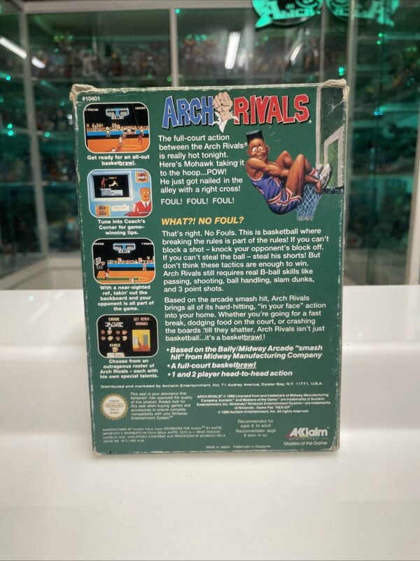 NINTENDO Nes - ARCH RIVALS A Basket Brawl - Aklaim Mattel PAL A Ita - immagine 3