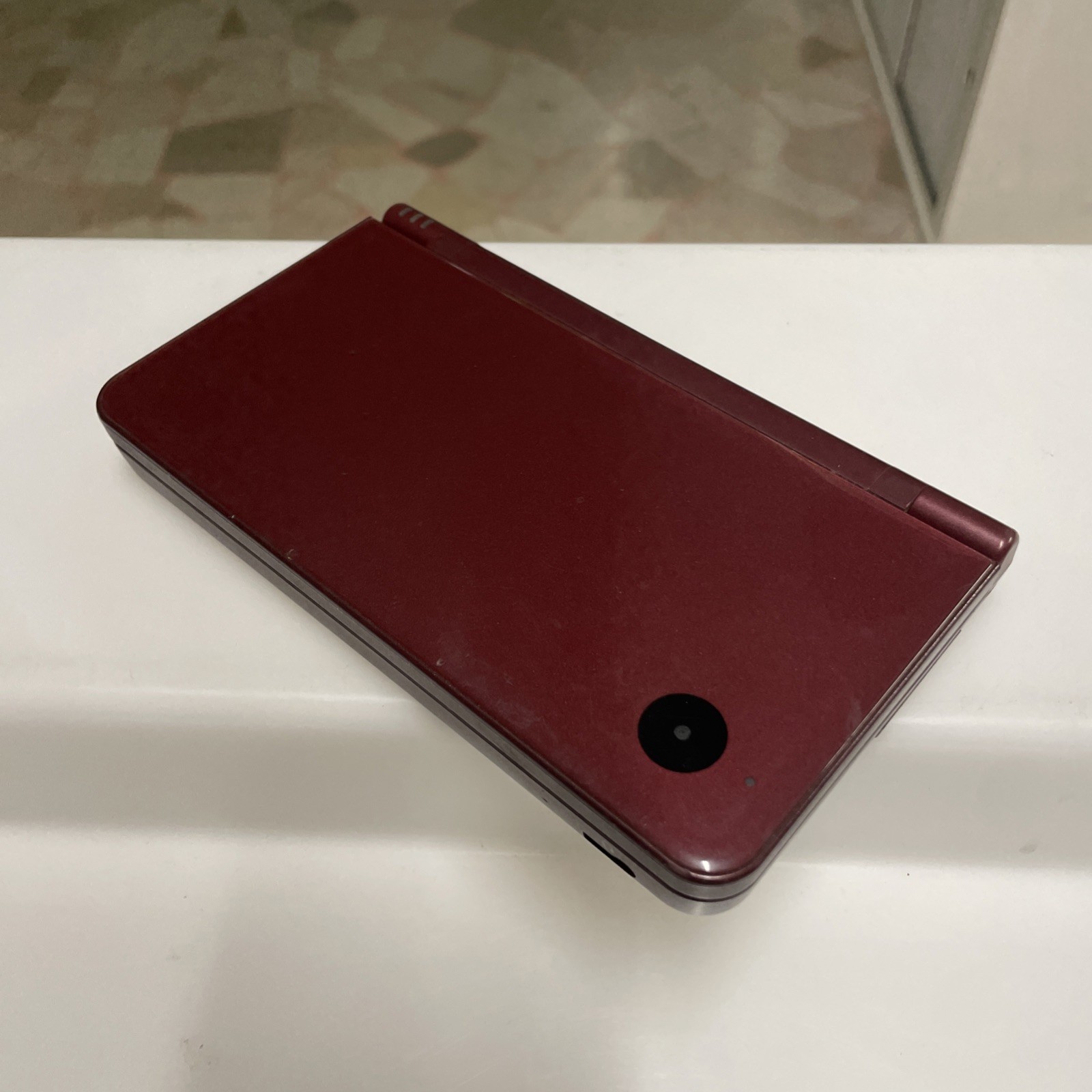 Nintendo DS Xl Ita Brown Rosso Borgogna + Carica Batteria -Testato Funzionante - immagine 6