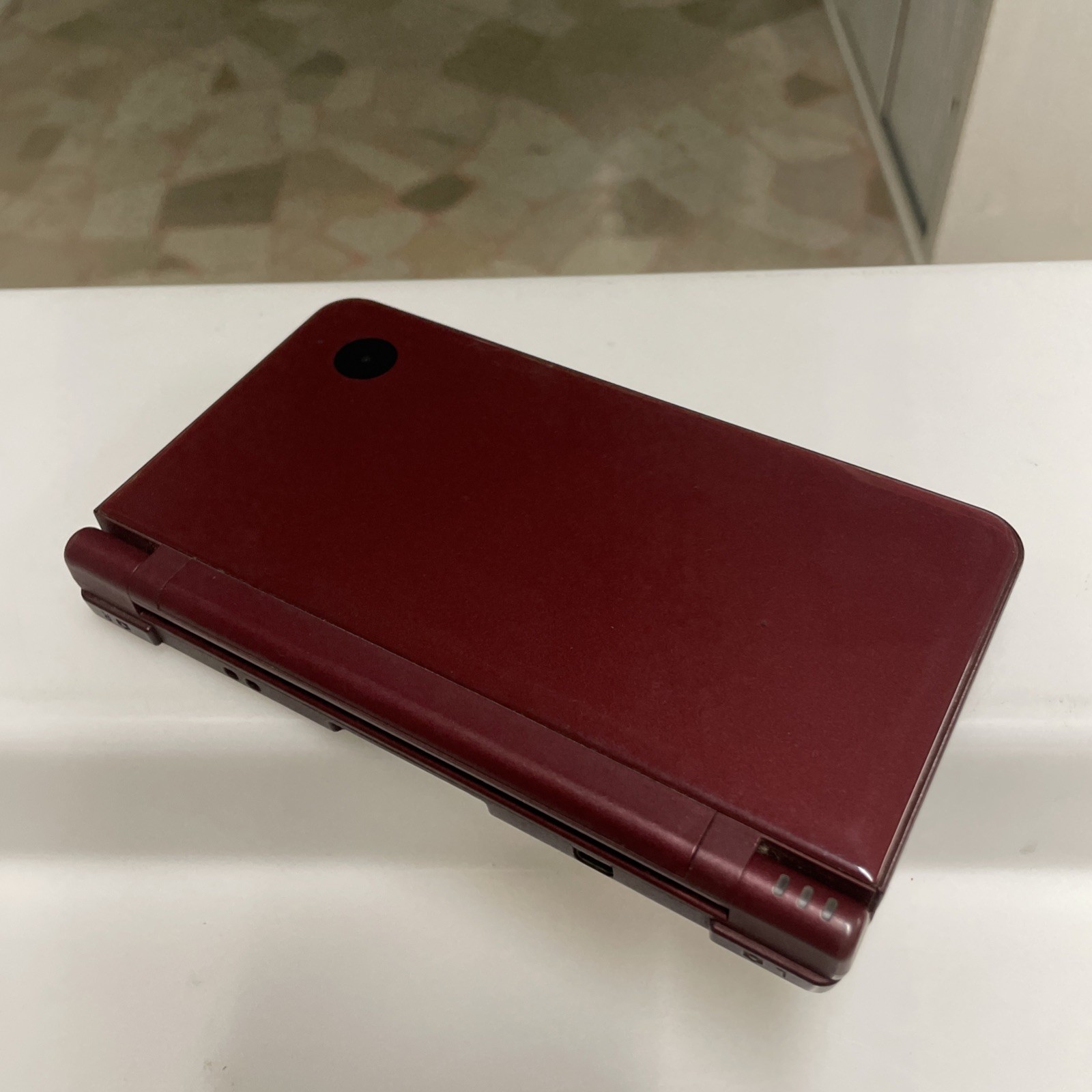 Nintendo DS Xl Ita Brown Rosso Borgogna + Carica Batteria -Testato Funzionante - immagine 7