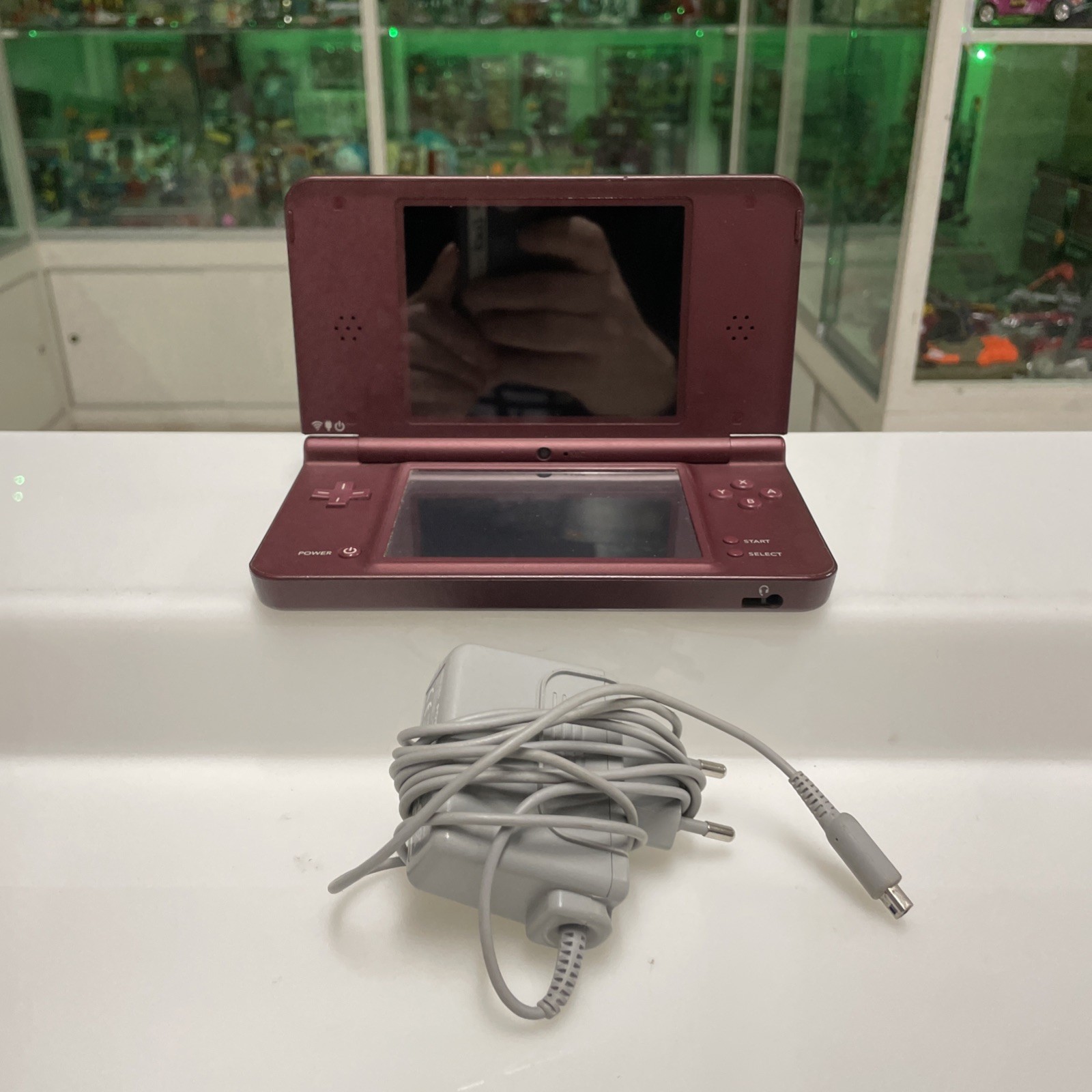 Nintendo DS Xl Ita Brown Rosso Borgogna + Carica Batteria -Testato Funzionante - immagine 8