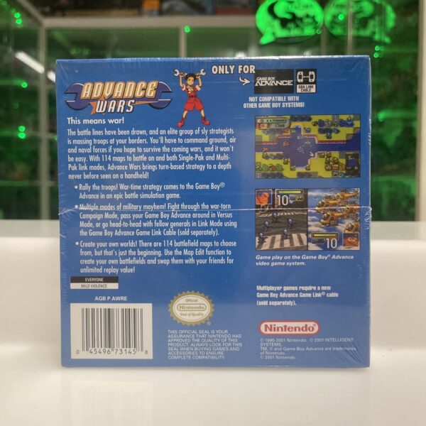 Nintendo Game Boy Advance - ADVANCE WARS  - Usa Ver. SEALED - immagine 3