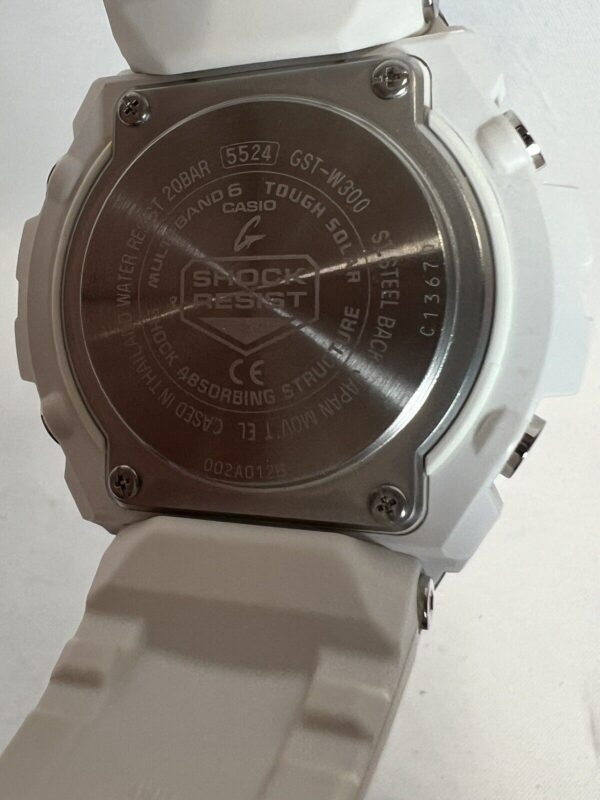 Orologio Casio Radio Solar G-Shock GST-W300 White Bianco - immagine 6
