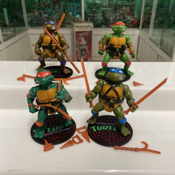 Playmates TMNT / Teenage Mutant Ninja Turtles - Don Miky Leo Raph Vintage Set - immagine 3