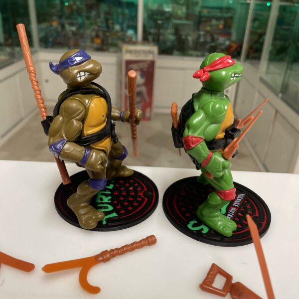 Playmates TMNT / Teenage Mutant Ninja Turtles - Don Miky Leo Raph Vintage Set - immagine 5