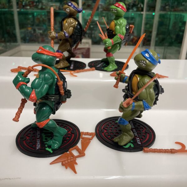 Playmates TMNT / Teenage Mutant Ninja Turtles - Don Miky Leo Raph Vintage Set - immagine 8