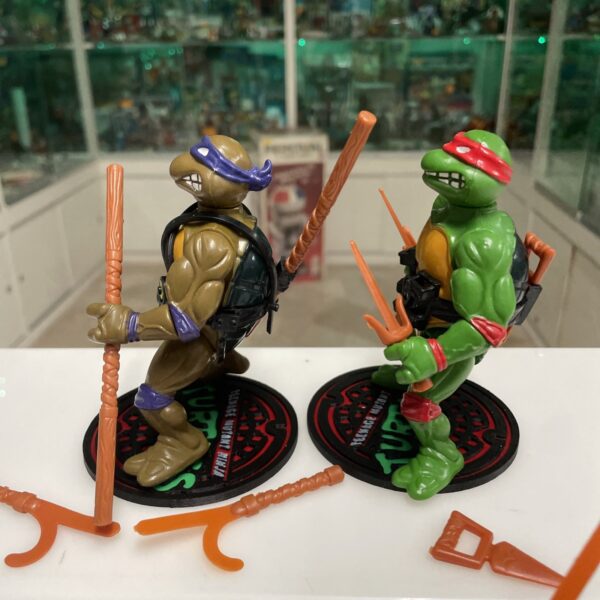 Playmates TMNT / Teenage Mutant Ninja Turtles - Don Miky Leo Raph Vintage Set - immagine 9
