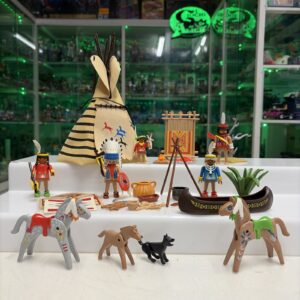 Playmobil WESTERN - 3733 - Tenda Indiana Tepee Vintage '90 Completa Perfetta