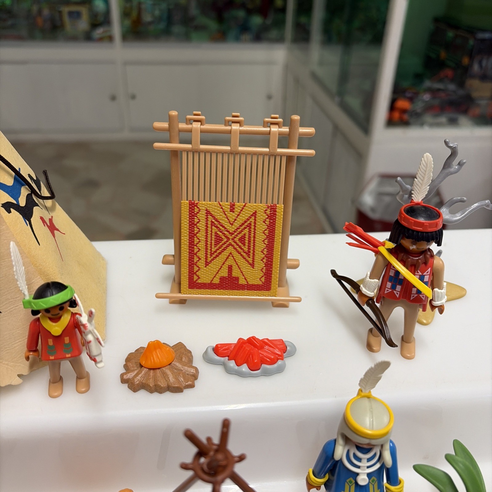 Playmobil WESTERN - 3733 - Tenda Indiana Tepee Vintage '90 Completa Perfetta - immagine 9