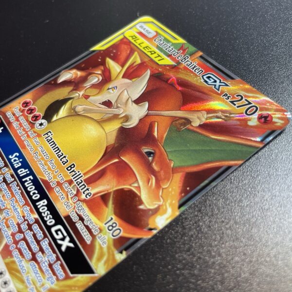 Pokemon Charizard & Braixen Gx # 22 Cosmic Eclimpse Rara Holo ITA - NM - tcg - immagine 4