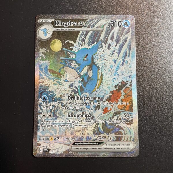 Pokemon KINGDRA EX #131 Scarlet & Violet Promo illustration  ENG - NM - tcg - immagine 3