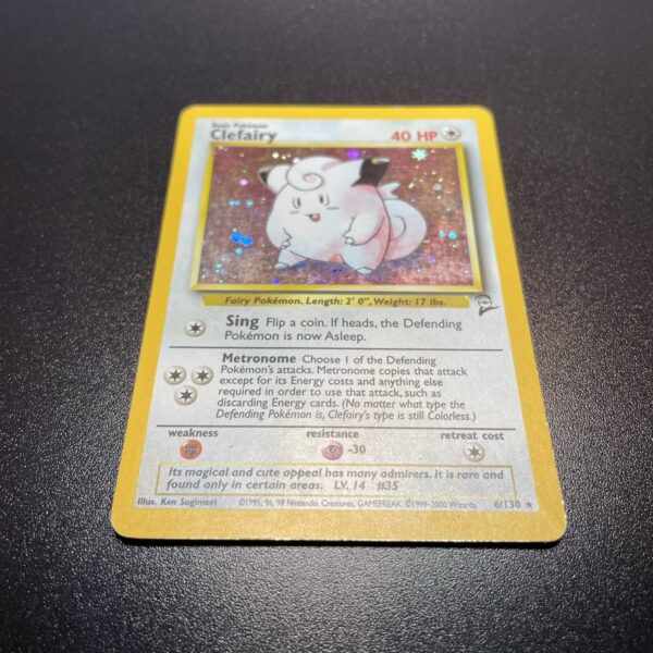 Pokemon Nintendo  Clefairy 6/130 Set Base 2 Rara Holo ITA - VG - tcg - immagine 4