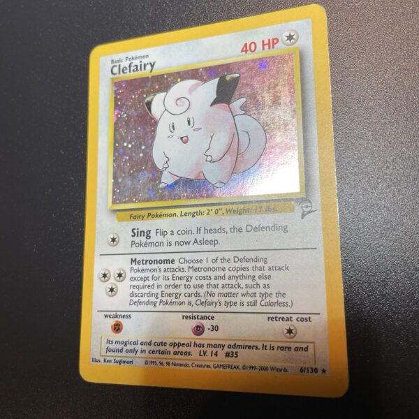 Pokemon Nintendo  Clefairy 6/130 Set Base 2 Rara Holo ITA - VG - tcg - immagine 5