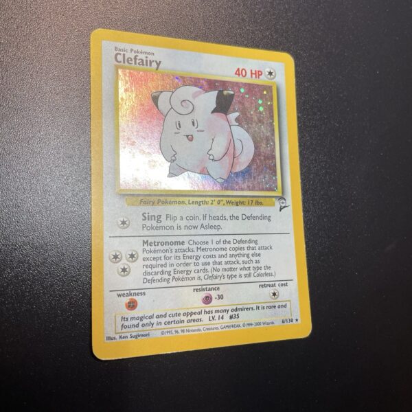 Pokemon Nintendo  Clefairy 6/130 Set Base 2 Rara Holo ITA - VG - tcg - immagine 6