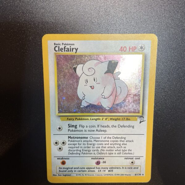 Pokemon Nintendo  Clefairy 6/130 Set Base 2 Rara Holo ITA - VG - tcg - immagine 7