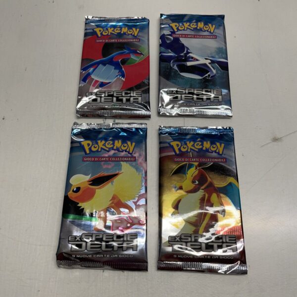Pokemon Nintendo Ex Specie Delta Artset Sealed 4 Booster Pack ITA 2006 Tcg - immagine 3