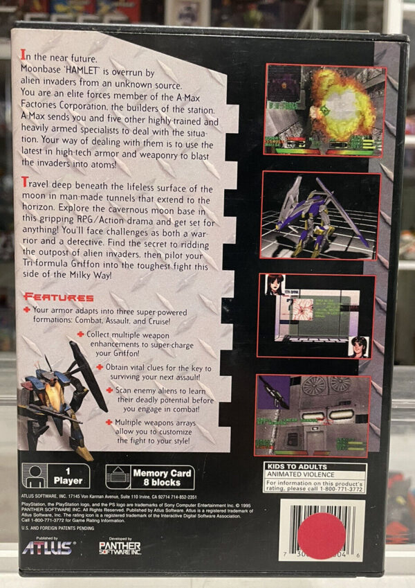 SONY Playstation SPACE GRIFFON VF-9 PS1 NTSC/CANADA Atlus Sony - immagine 3