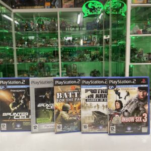 SONY Ps2 Lotto 5 Giochi Di Guerra Splinter Cell / Rainbow Six Pal Ita