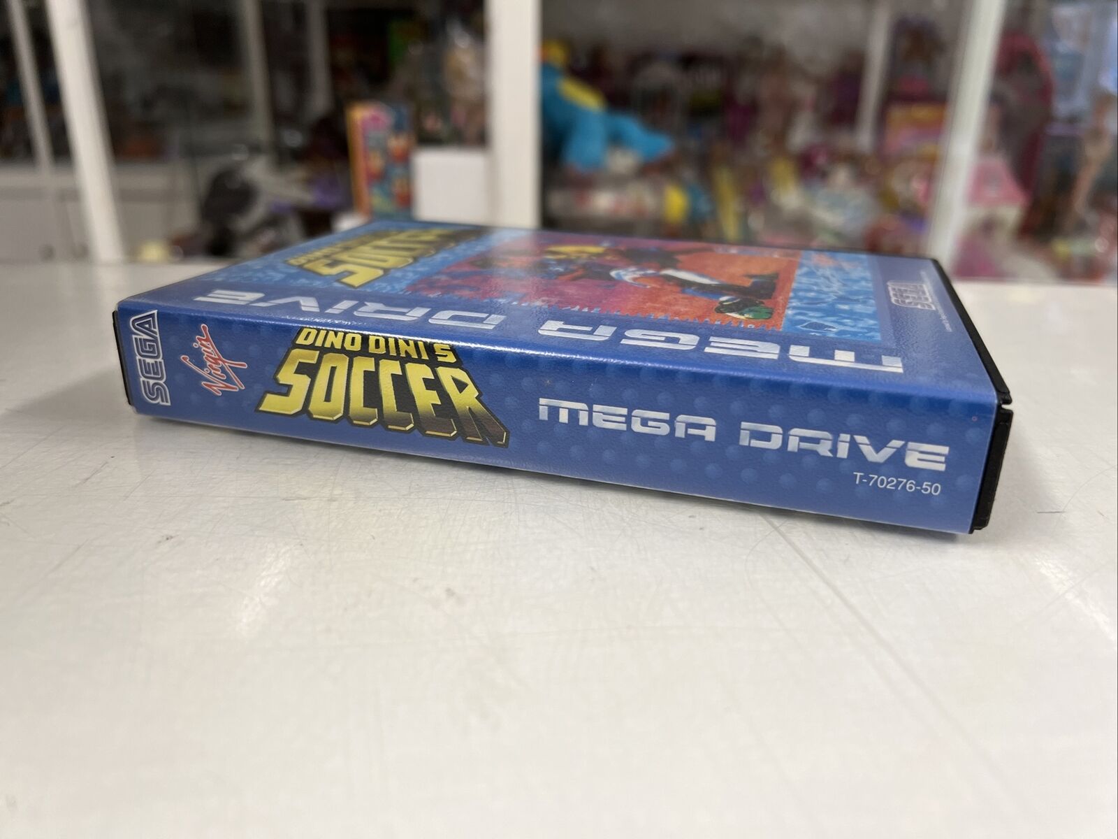 Sega-mega-Drive-Videogioco-Dino-Dinis-Soccer-Con-Manuale-133897989884-2