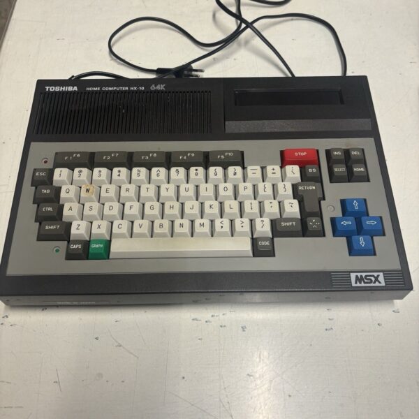 TOSHIBA MSX 64K  HX-10 + Joystick HX-J400 + PANASONIC tape RQ-2104 + GAMES lotto - immagine 10