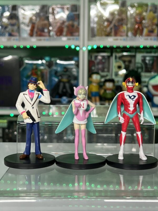 Tatsunoko  Figure Collection Gashapon - set Hurricane Polimar 3 personaggi - immagine 3