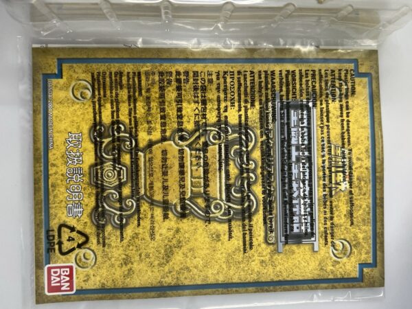 Bandai Saint Seiya Myth Cloth Serie Gold Camus Aquarius Acquario Box Adesivo ITA - immagine 11