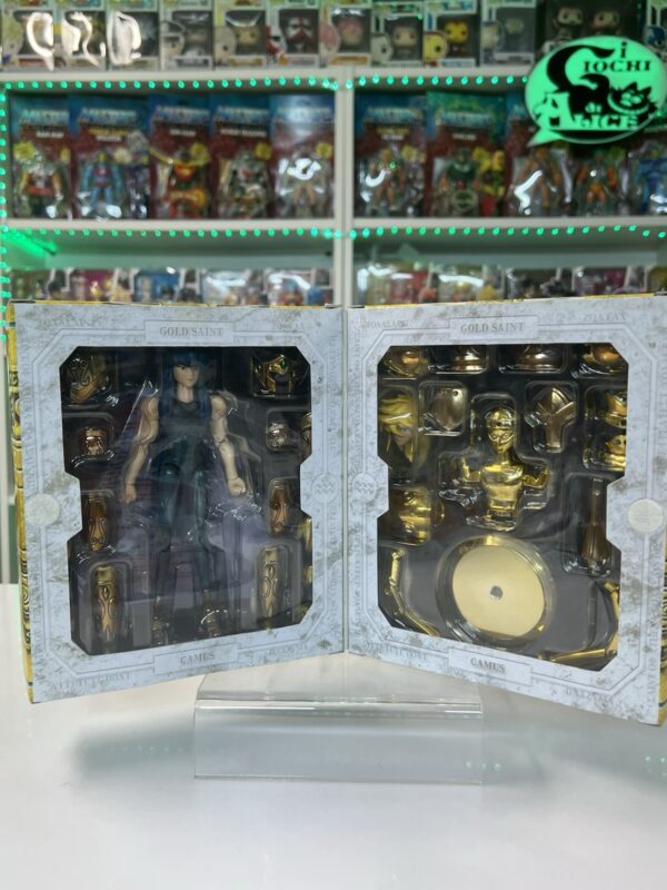 Bandai Saint Seiya Myth Cloth Serie Gold Camus Aquarius Acquario Box Adesivo ITA - immagine 5