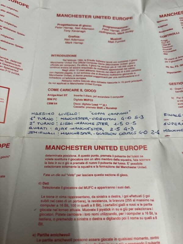 Commodore C64 Manchester United Europe Commodore Cassette Box - immagine 7