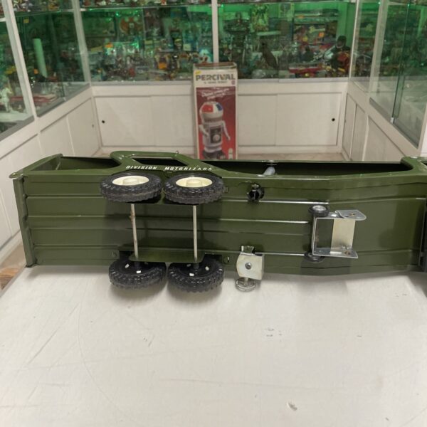 GOZAN Juguetes n. 916 - Bisarca Camion Portauto Militare - Tin Toys Lamiera - immagine 15