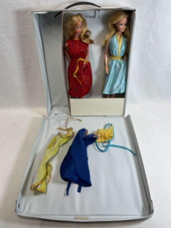 Lotto Barbie Con Valigetta Golden Dream Fashion Doll Case - immagine 4