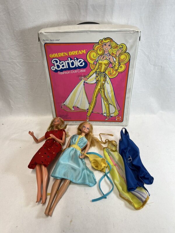 Lotto Barbie Con Valigetta Golden Dream Fashion Doll Case
