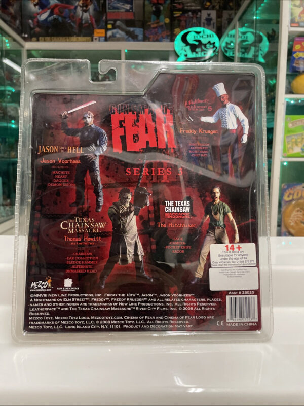 MEZCO Cinema of Fear Series 3 Texas Chainsaw Massacre Hitchhiker Figure 18cm - immagine 4