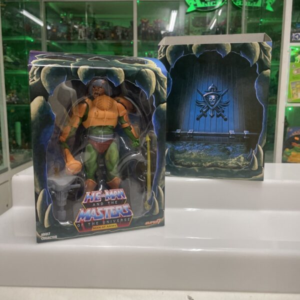 Mattel MAN-AT-ARMS Filmation Super 7 MOTUC Masters of the Universe Classic NUOVO - immagine 4