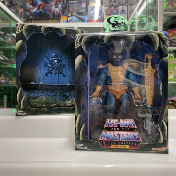 Mattel MER-MAN Filmation Super 7 MOTUC Masters of the Universe Classic NUOVO - immagine 4